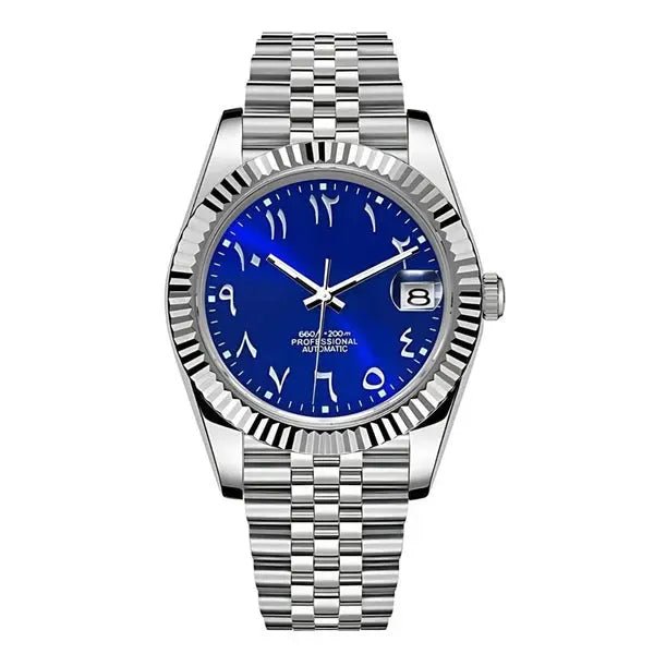 Seiko Mod Datejust Arabic | Blue - TWTwatches