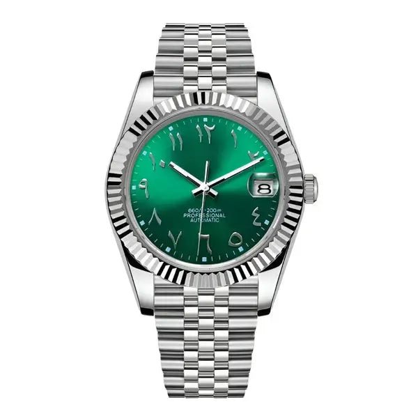 Seiko Mod Datejust Arabic | Green - TWTwatches