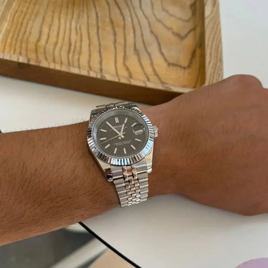 Seiko Mod Datejust | Classic Black - TWTwatches