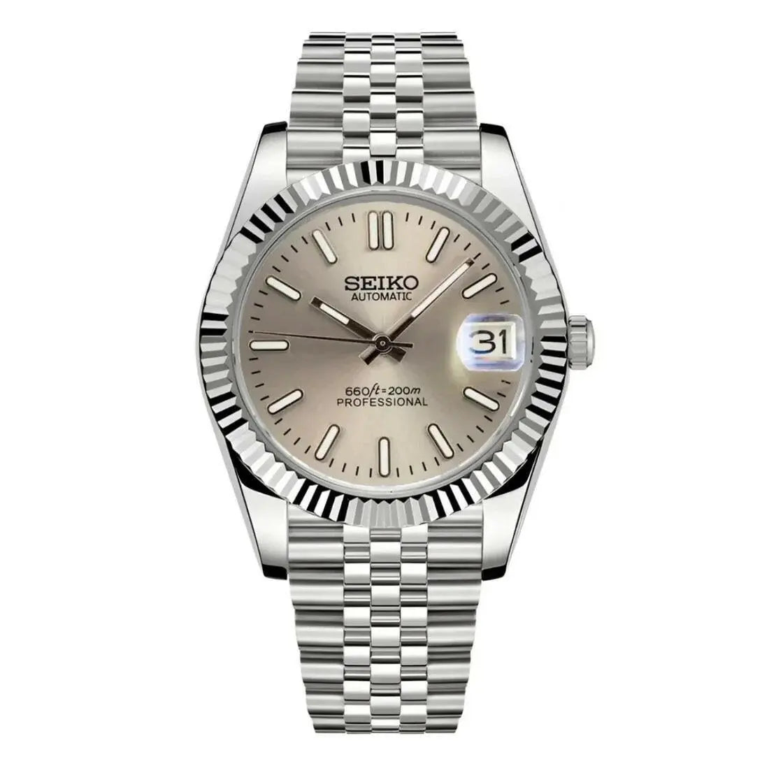 Seiko Mod Datejust Classic | Bronze - TWTwatches