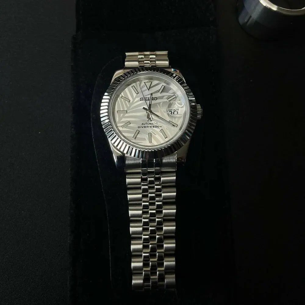 Seiko Mod Datejust Classic | White - TWTwatches