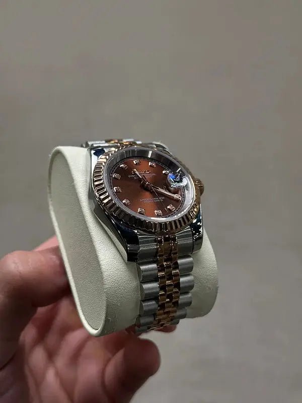 Seiko Mod Datejust Diamond | Chocolate - TWTwatches
