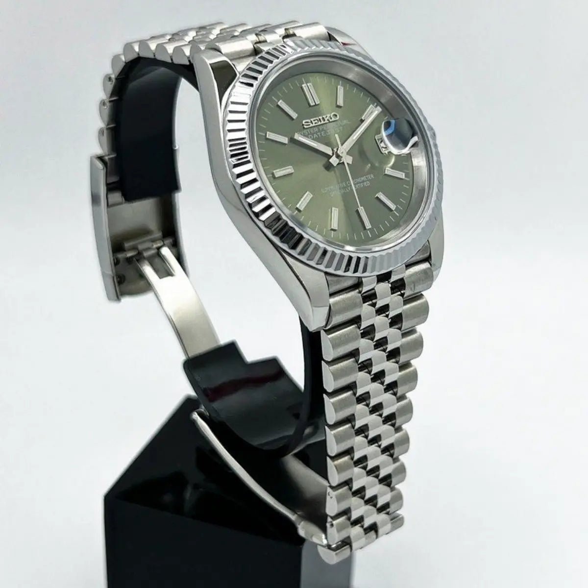 Seiko Mod Datejust | Olive Green - TWTwatches