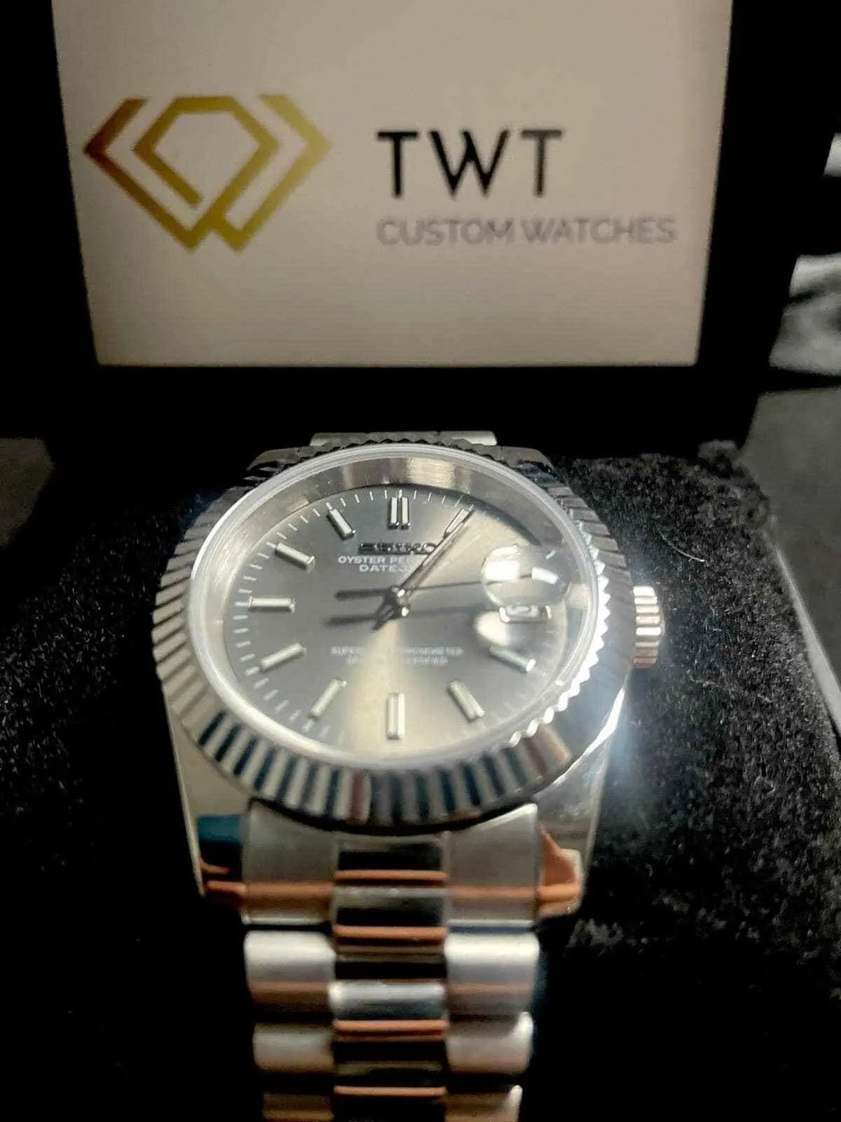 Seiko Mod Datejust Sunburst | President - TWTwatches