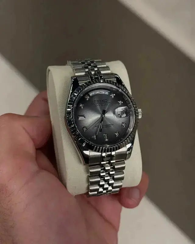 Seiko Mod Day Date Arabic | Glaze - TWTwatches