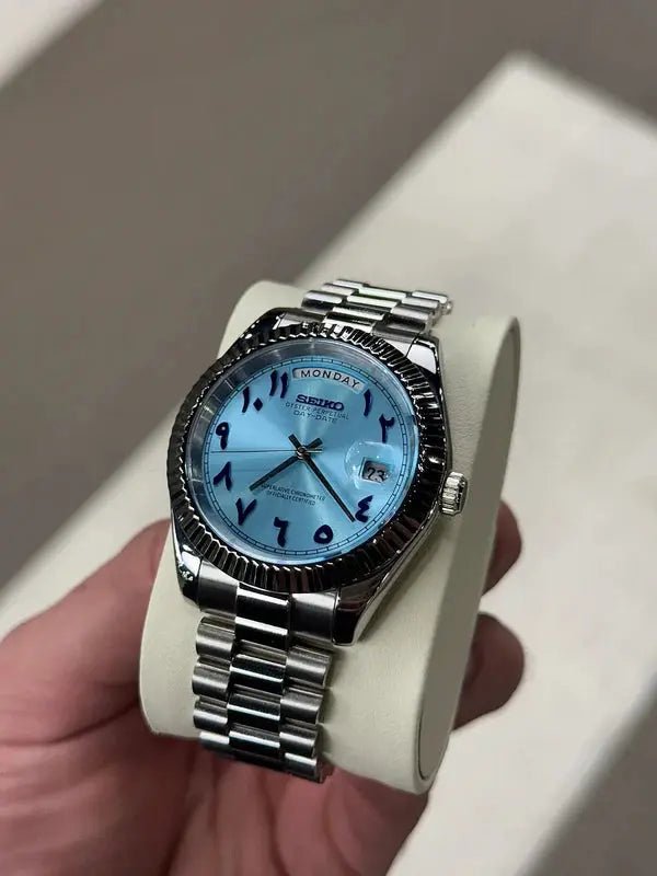 Seiko Mod Day Date Arabic | Tiffany - TWTwatches