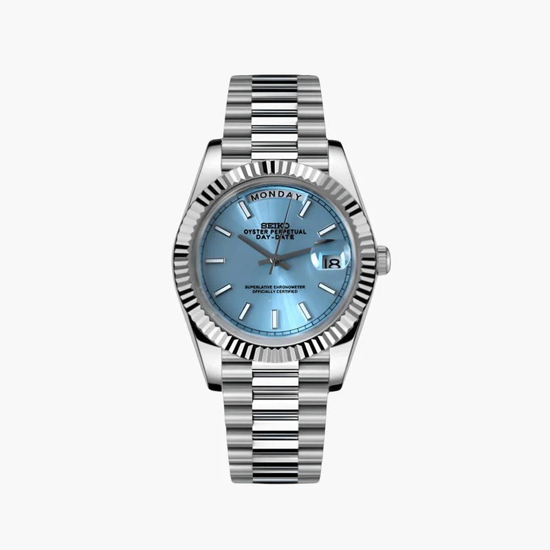 Seiko Mod Day Date | Blue - TWTwatches