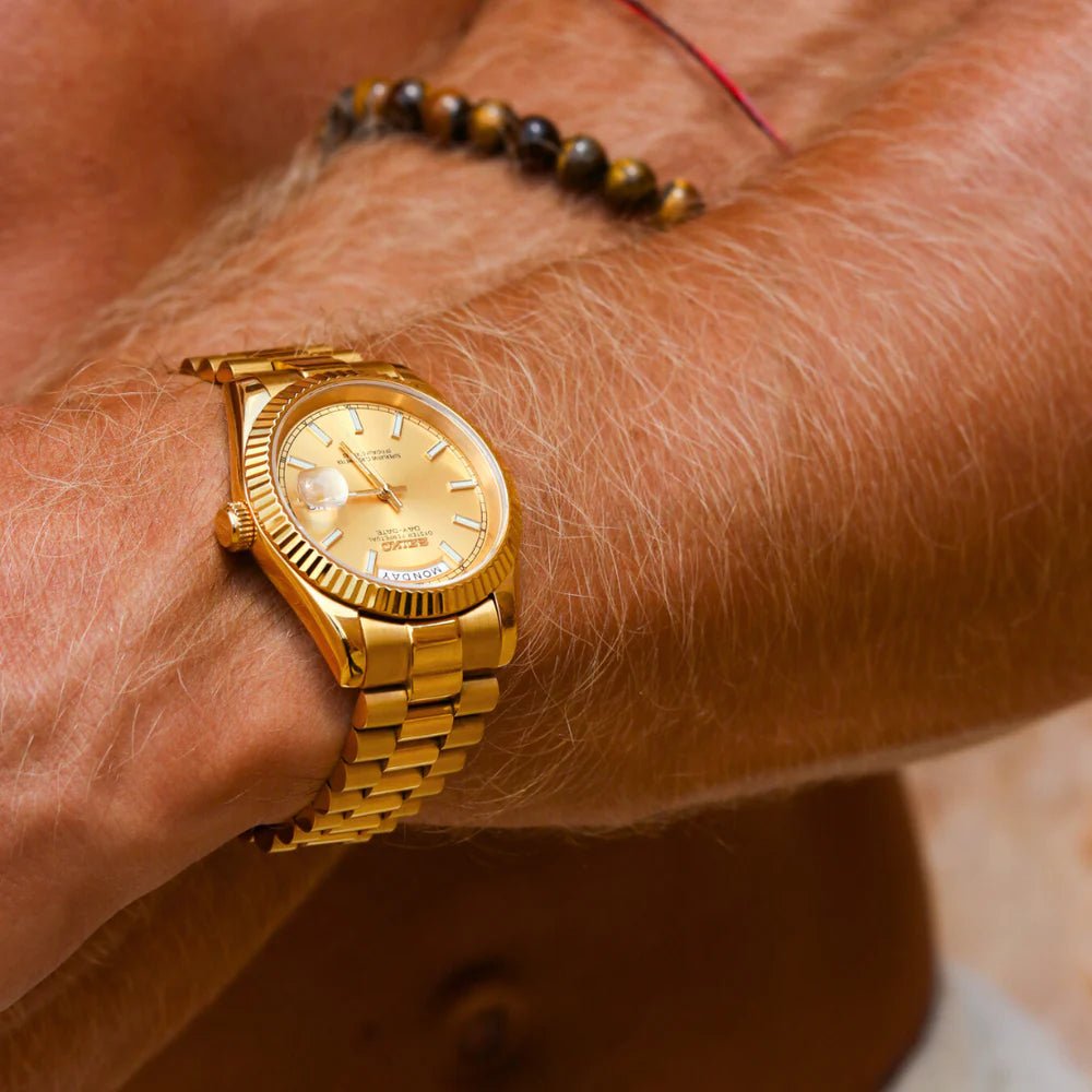 Seiko Mod Day Date | Gold - TWTwatches