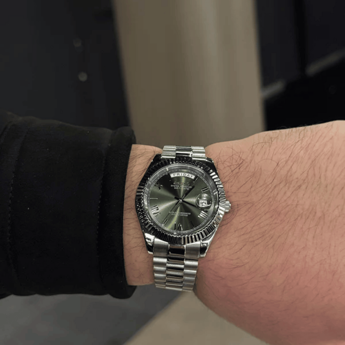 Seiko Mod Day Date | Green - TWTwatches