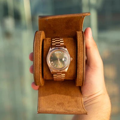 Seiko Mod Day Date Olive | Rose Gold - TWTwatches