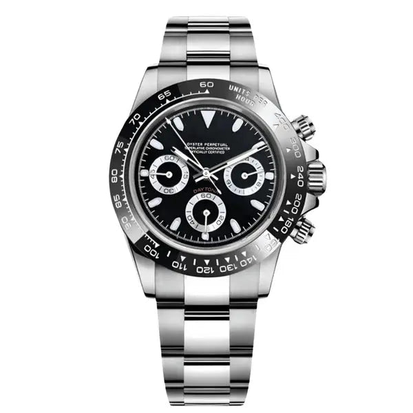 Seiko Mod Daytona | Black - TWTwatches