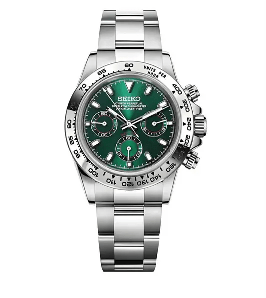 Seiko Mod Daytona | Green - TWTwatches