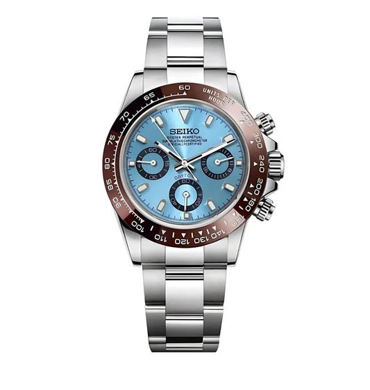 Seiko Mod Daytona | Platinum - TWTwatches