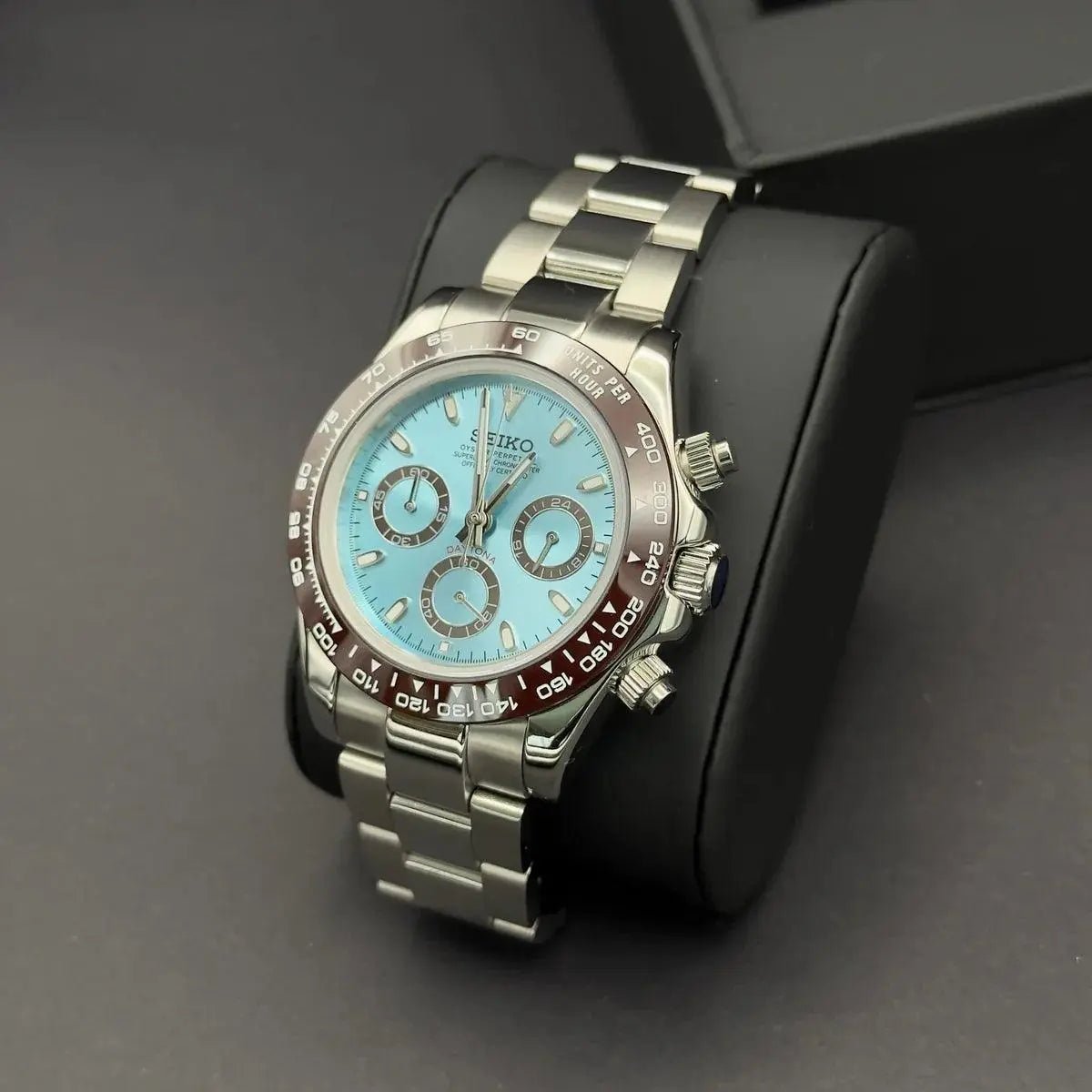 Seiko Mod Daytona | Platinum - TWTwatches