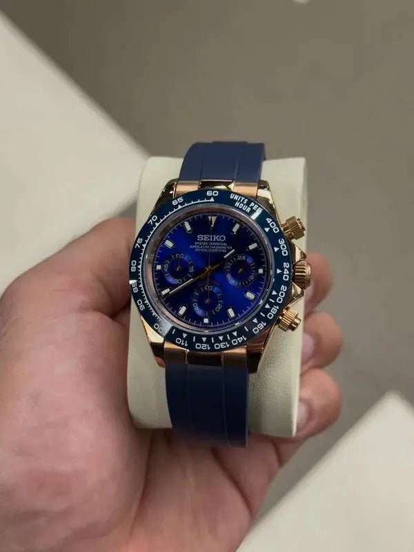 Seiko Mod Daytona | Royal Blue - TWTwatches