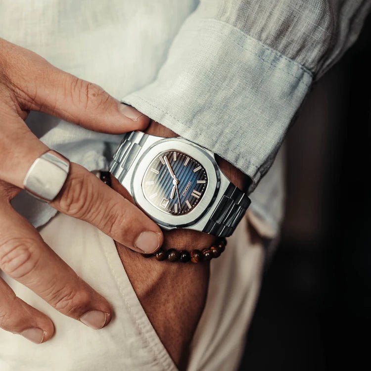 Seiko Mod Nautilus | Blue - TWTwatches