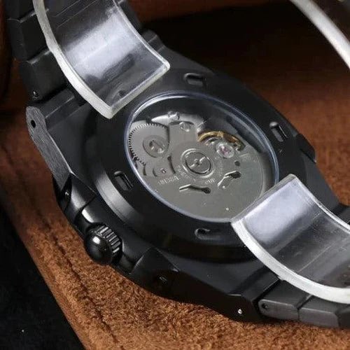 Seiko Mod Nautilus | Full Black - TWTwatches