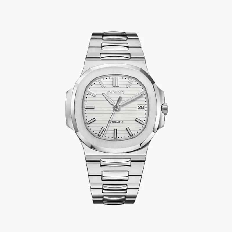Seiko Mod Nautilus | White - TWTwatches
