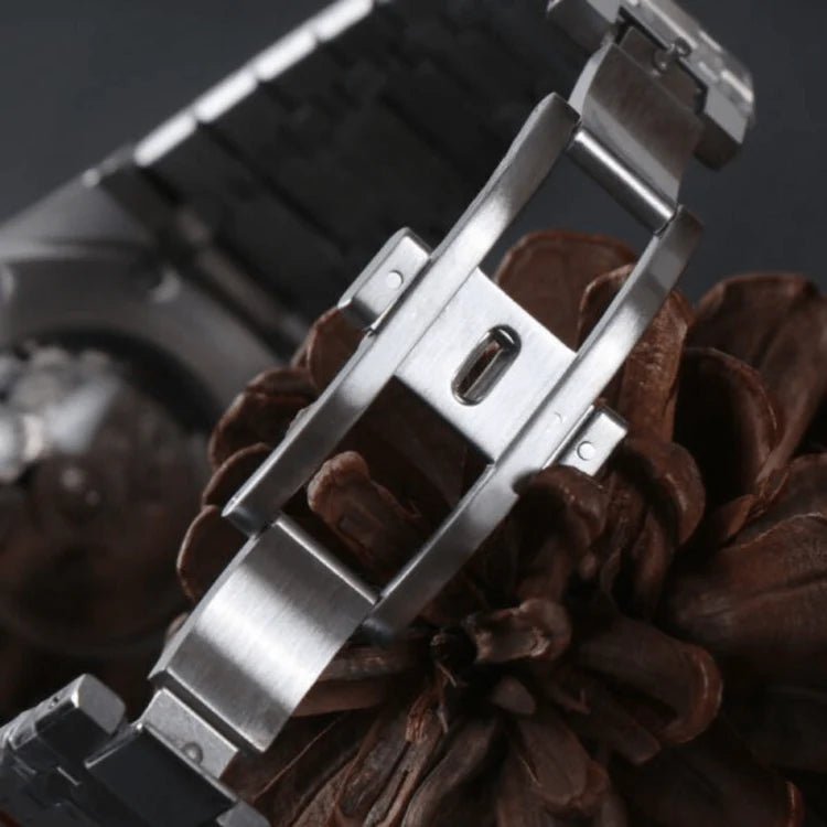 Seiko Mod Royal Oak Chrono | Black - TWTwatches