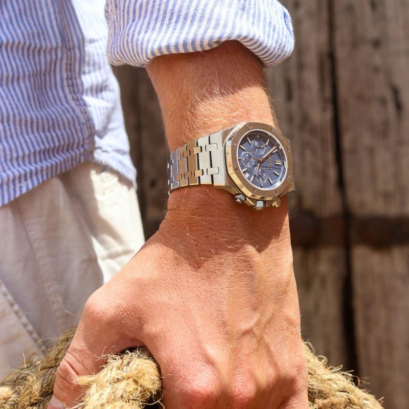 Seiko Mod Royal Oak Chrono | Blue - TWTwatches