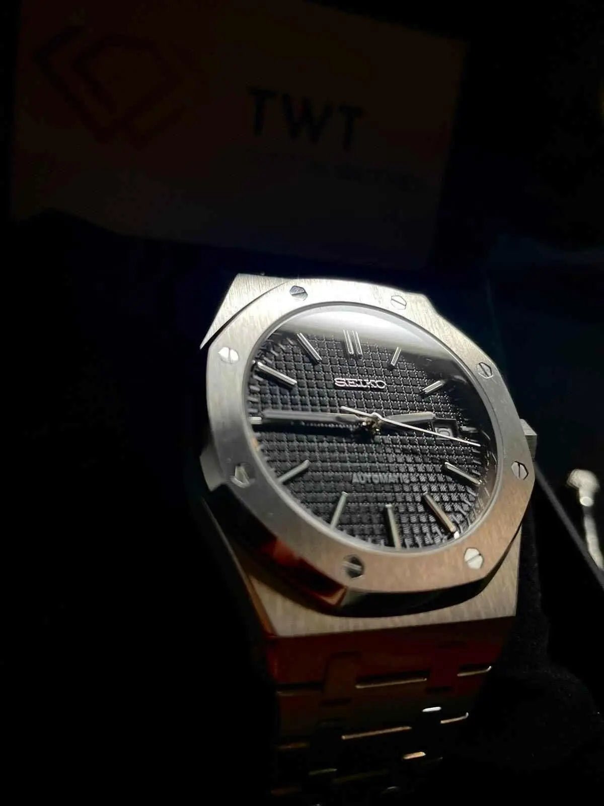 Seiko Mod Royal Oak Classic | Black - TWTwatches