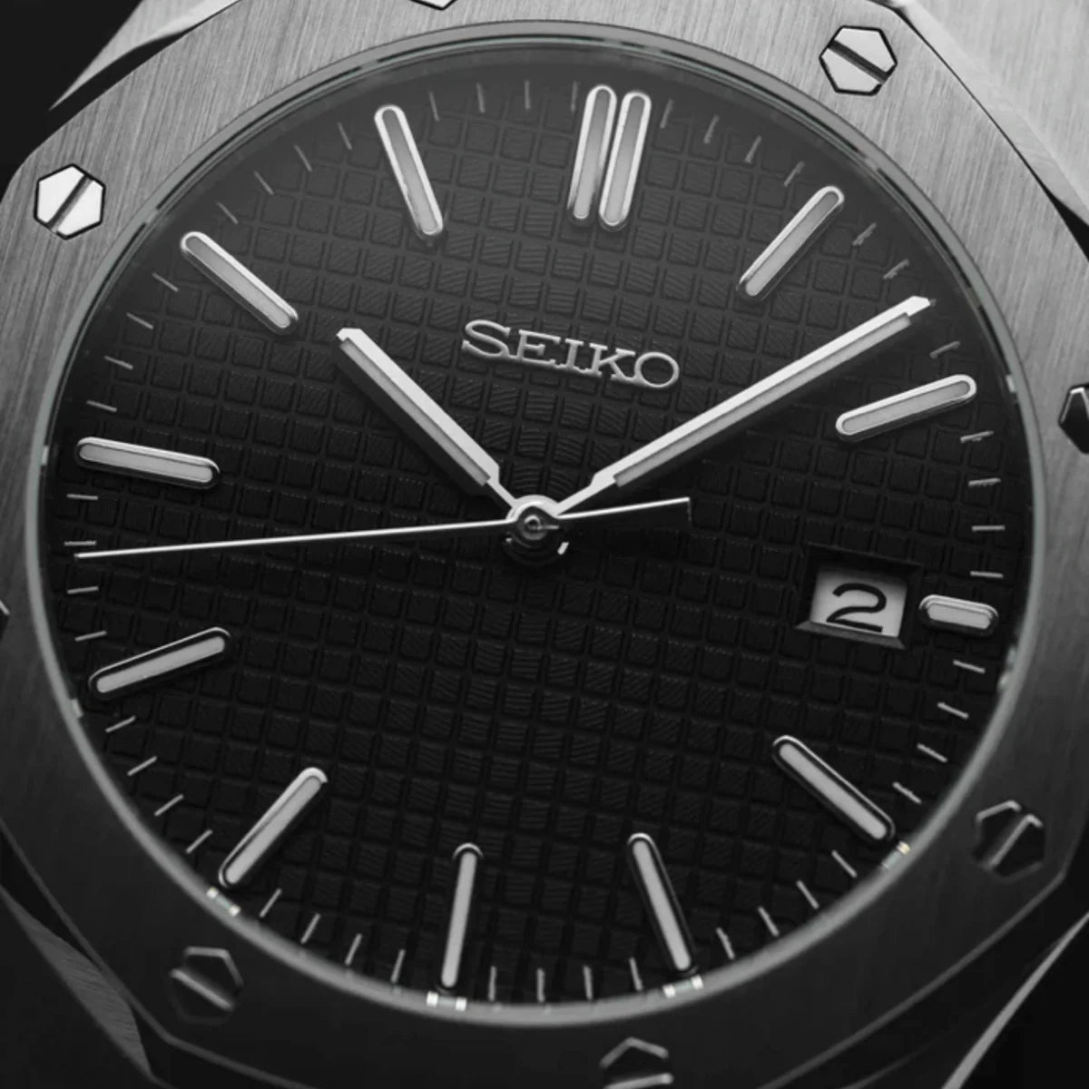 Seiko Mod Royal Oak Classic | Black - TWTwatches