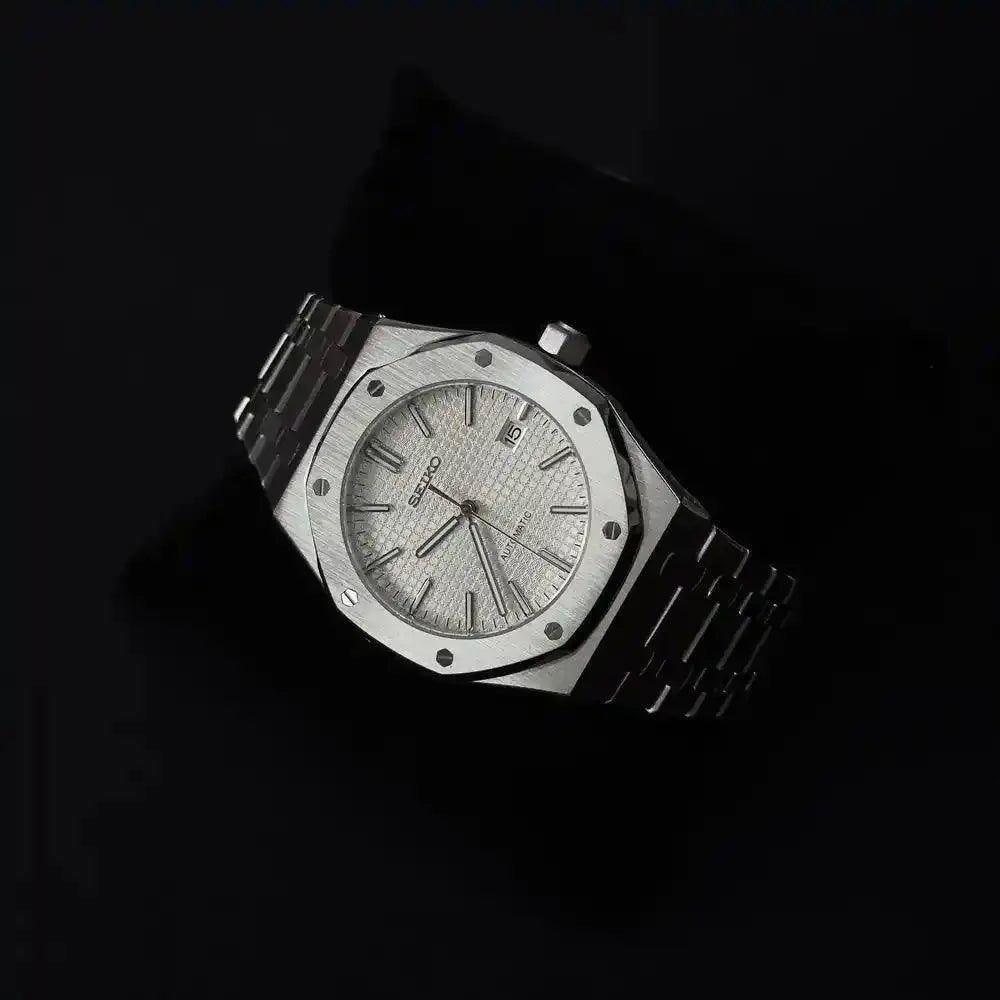 Seiko Mod Royal Oak Classic | White - TWTwatches