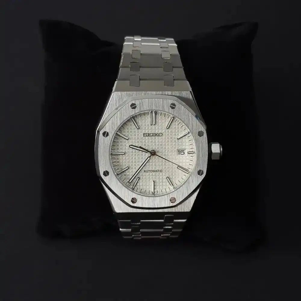 Seiko Mod Royal Oak Classic | White - TWTwatches