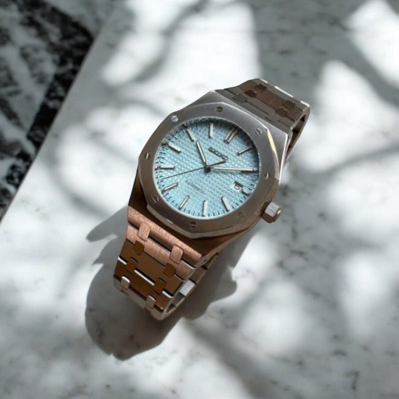 Seiko Mod Royal Oak | Light Blue - TWTwatches