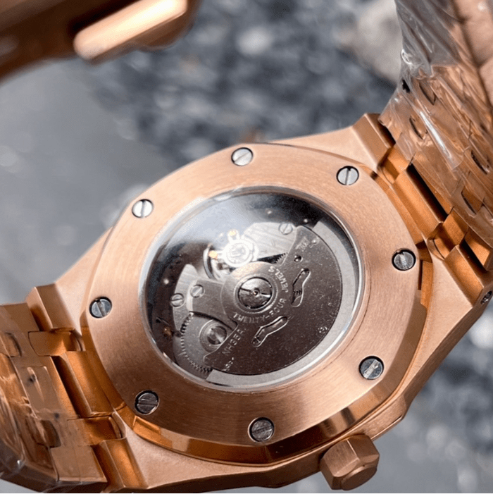 Seiko Mod Royal Oak | Rose Gold - TWTwatches