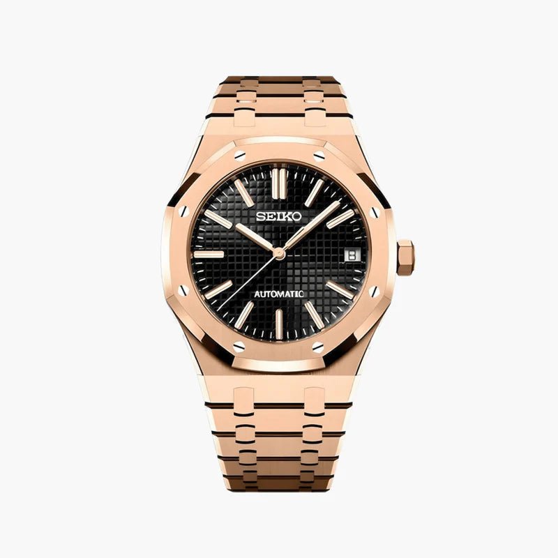 Seiko Mod Royal Oak | Rose Gold - TWTwatches