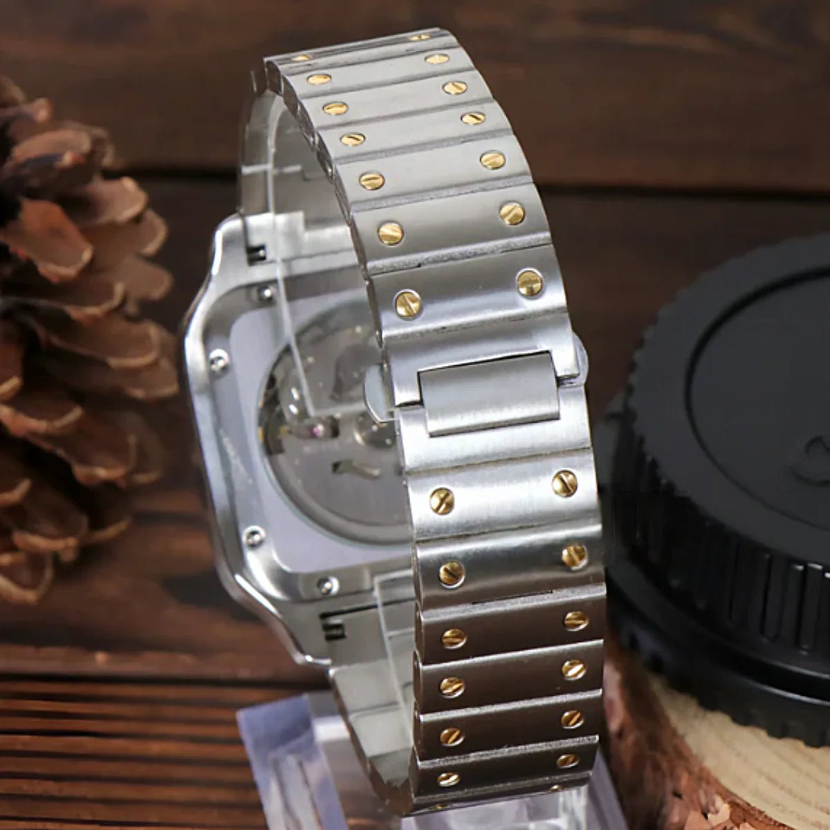 Seiko Mod Santos Silver | Gold - TWTwatches