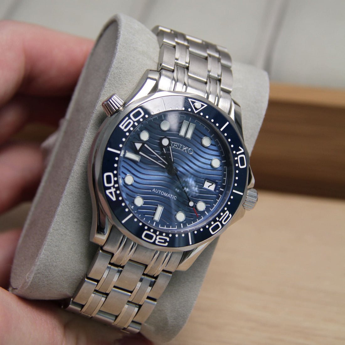 Seiko Mod Speedmaster | Aqua - TWTwatches