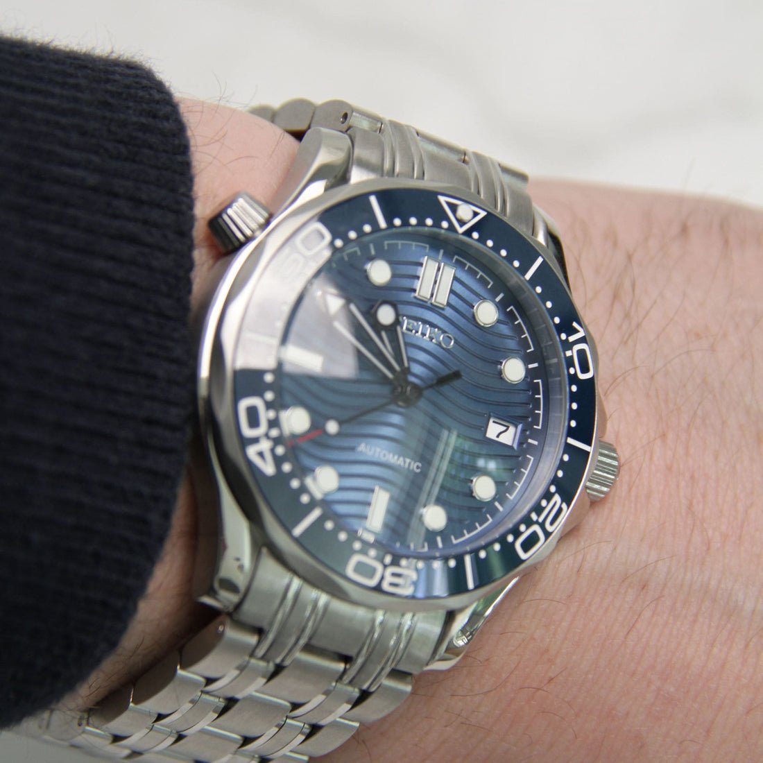 Seiko Mod Speedmaster | Aqua - TWTwatches