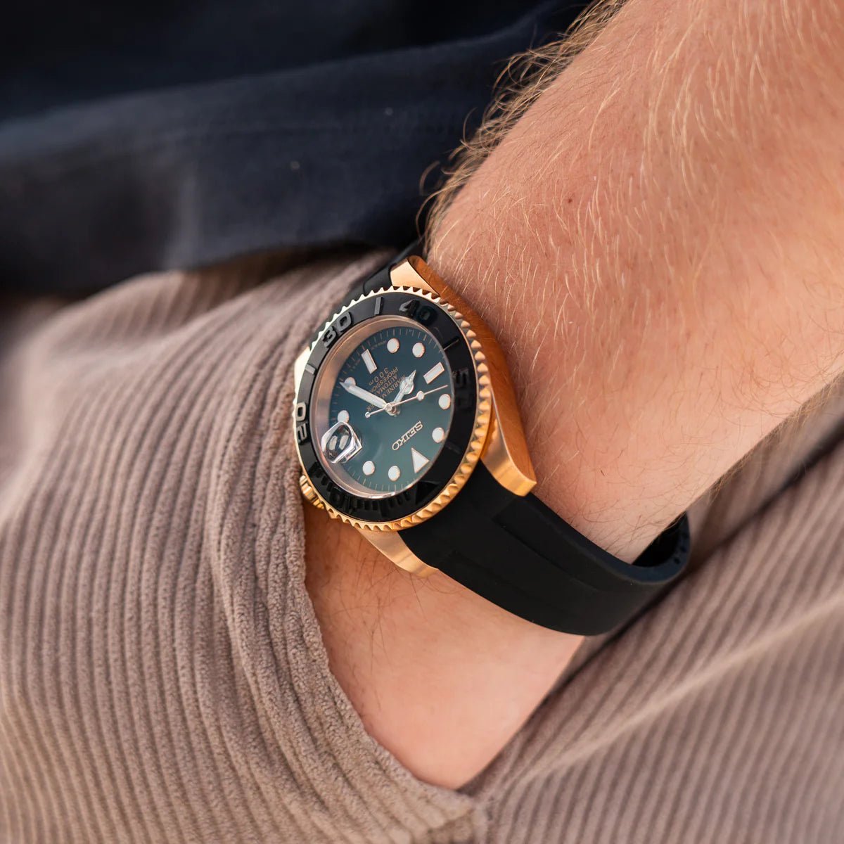 Seiko Mod Submariner Classic | Black - TWTwatches