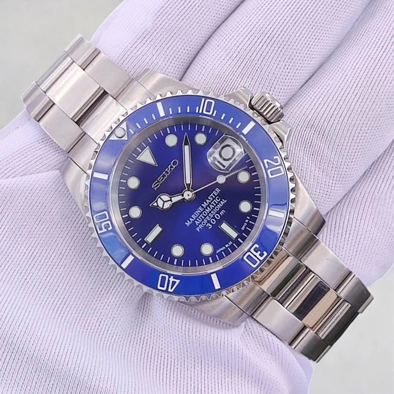 Seiko Mod Submariner | Smurf - TWTwatches