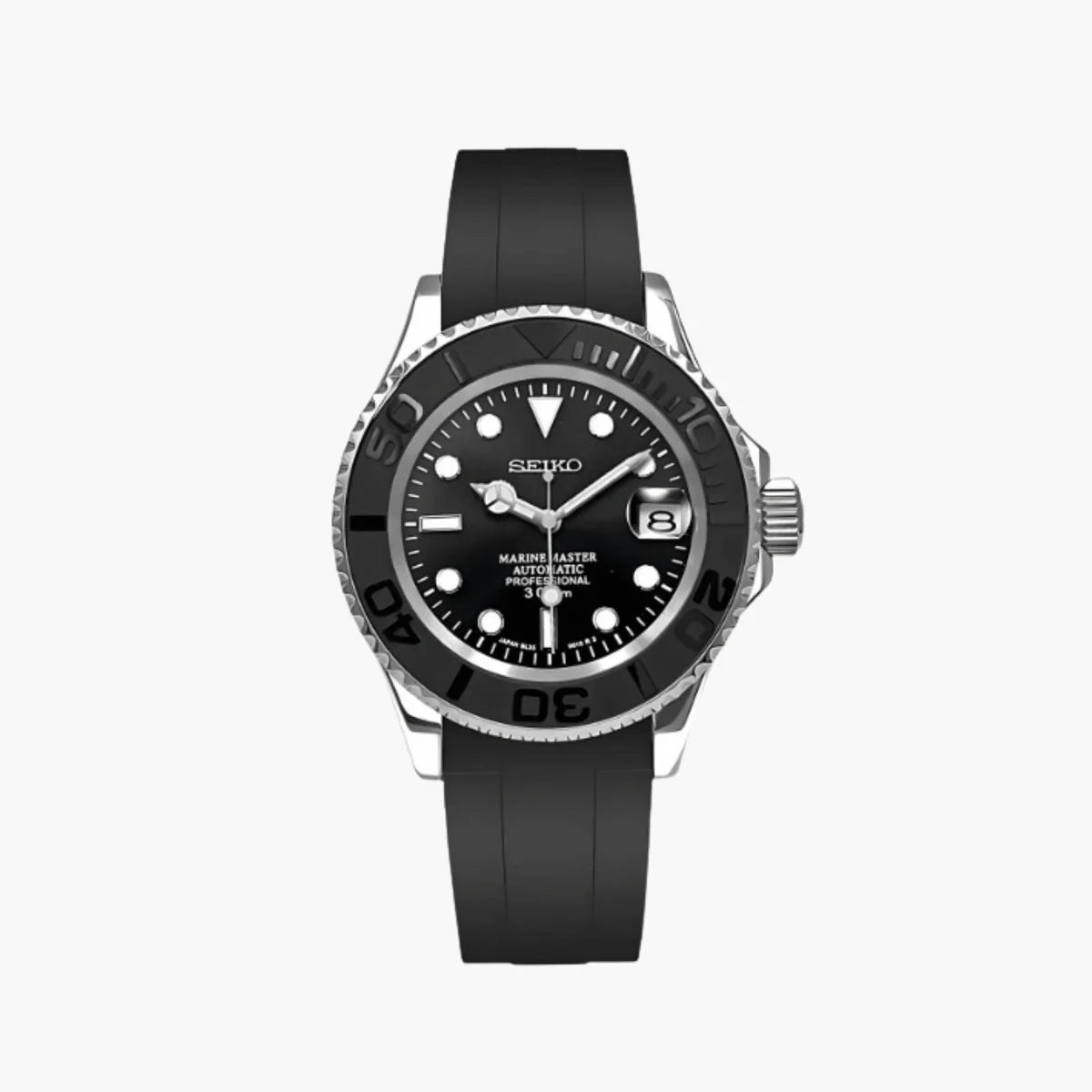Seiko Mod Submariner Yachtmaster Black TWT Custom Watches