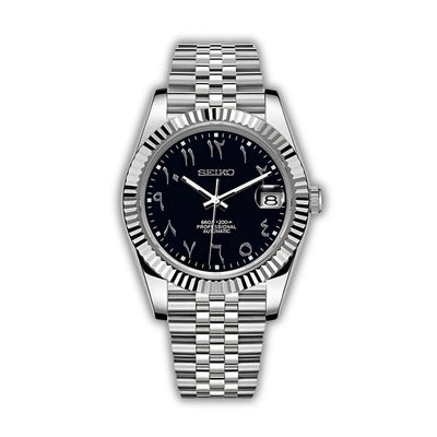 Seiko Mod Datejust Arabic | Black