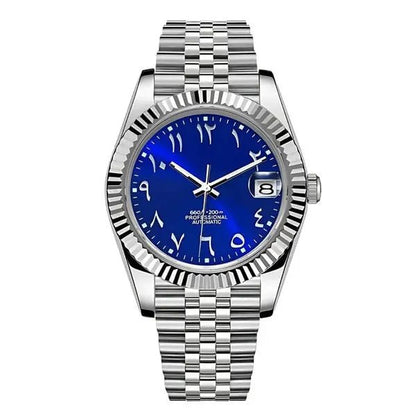Seiko Mod Datejust Arabic | Blue - TWTwatches