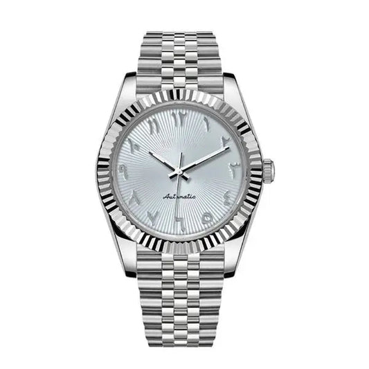 Seiko Mod Datejust Arabic | White - TWTwatches