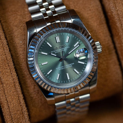 Seiko Mod Datejust | Olive Green - TWTwatches