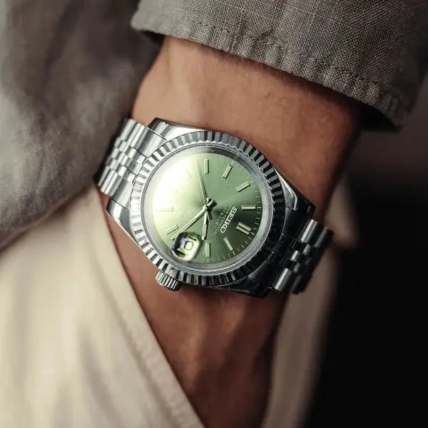 Seiko Mod Datejust | Olive Green - TWTwatches