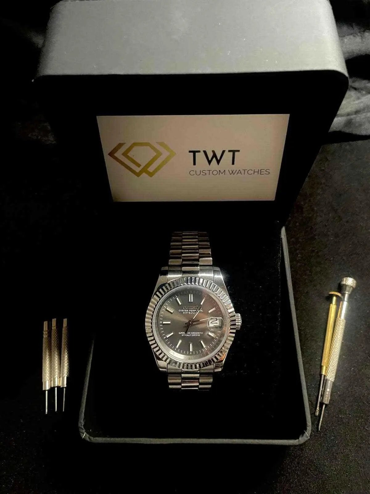 Seiko Mod Datejust Sunburst | President - TWTwatches