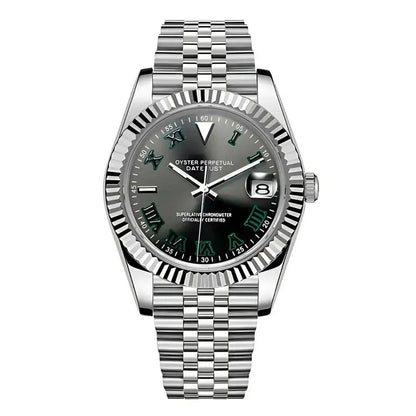 Seiko Mod Datejust | Wimbledon | Silver - TWTwatches