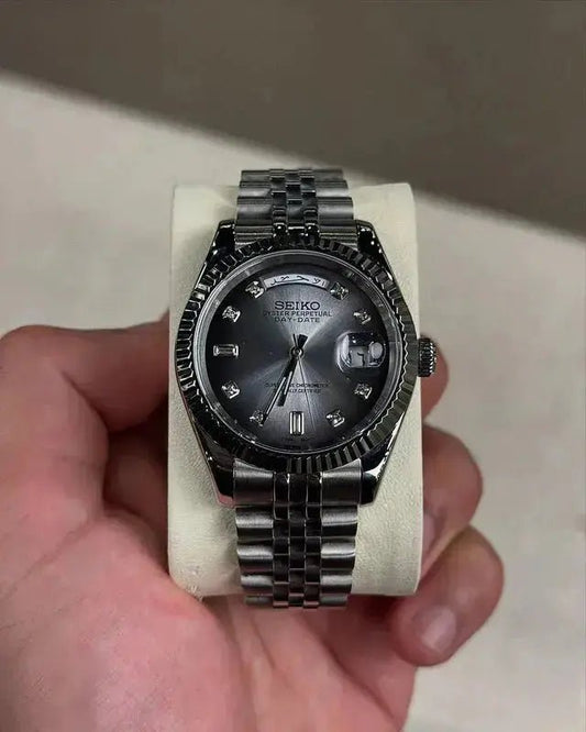 Seiko Mod Day Date Arabic | Glaze - TWTwatches