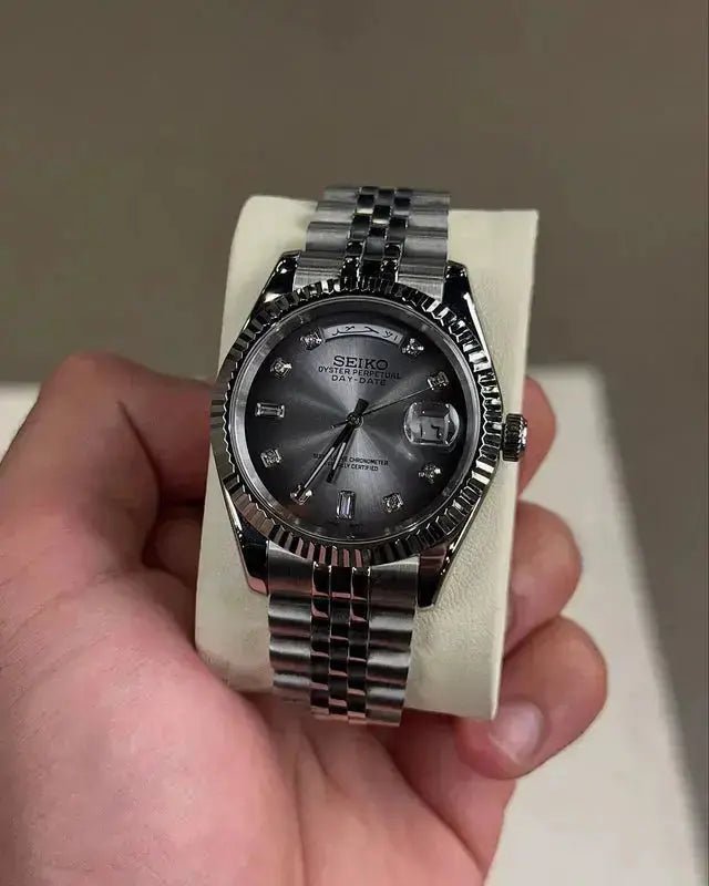 Seiko Mod Day Date Arabic | Glaze - TWTwatches