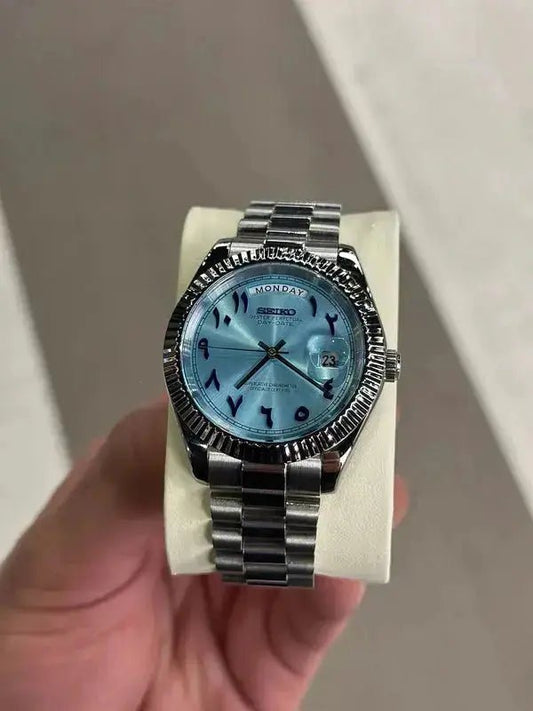 Seiko Mod Day Date Arabic | Tiffany - TWTwatches