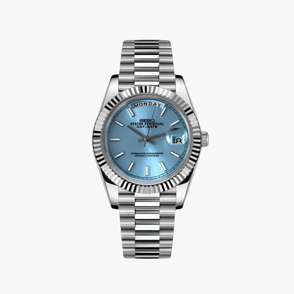 Seiko Mod Day Date | Blue - TWTwatches