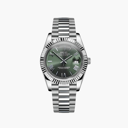 Seiko Mod Day Date | Green - TWTwatches