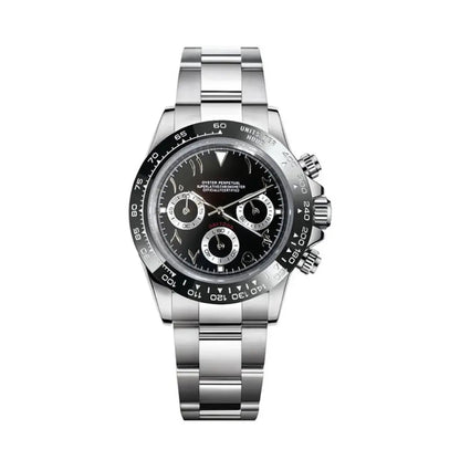 Seiko Mod Daytona Arabic | Black - TWTwatches